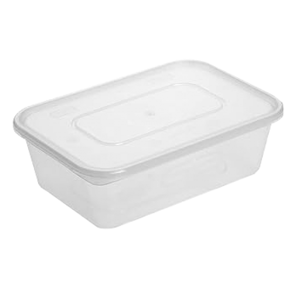 PP Plastic Container with Lid 650ml