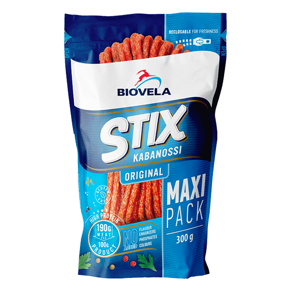 Biovela - Stix Kabanossi Original Maxi Pack 300g