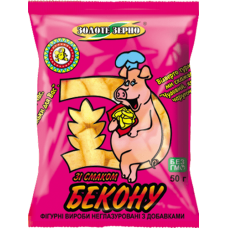 Zolote Zerno - Salty Corn Snack with Bacon Flavour 50g