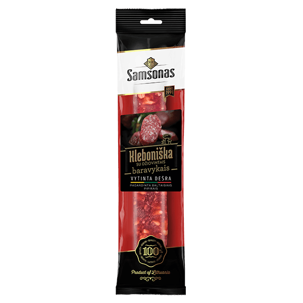 Samsonas - Dried Sausage Kleboniska with Boletus Mushrooms 200g