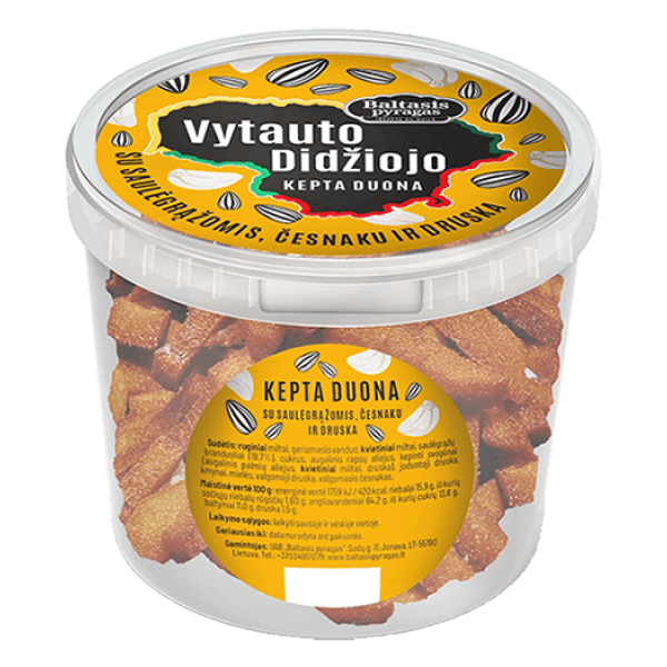 Baltasis Pyragas - Vytauto Fried Bread with Sunflowers Garlic and Salt 180g