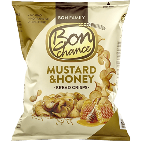 Bon Chance - Bread Crisps with Mustard and Honey 120g