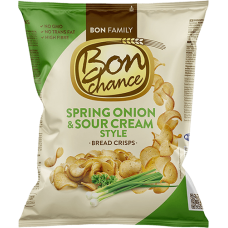 Bon Chance - Bread Crisps with Spring Onion and Sour Cream 120g
