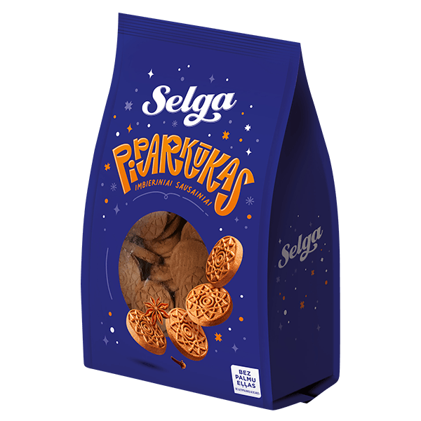 Selga - Piparkukas Christmas Gingerbread Biscuits 450g