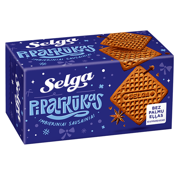 Selga - Piparkukas Christmas Gingerbread Biscuits 180g