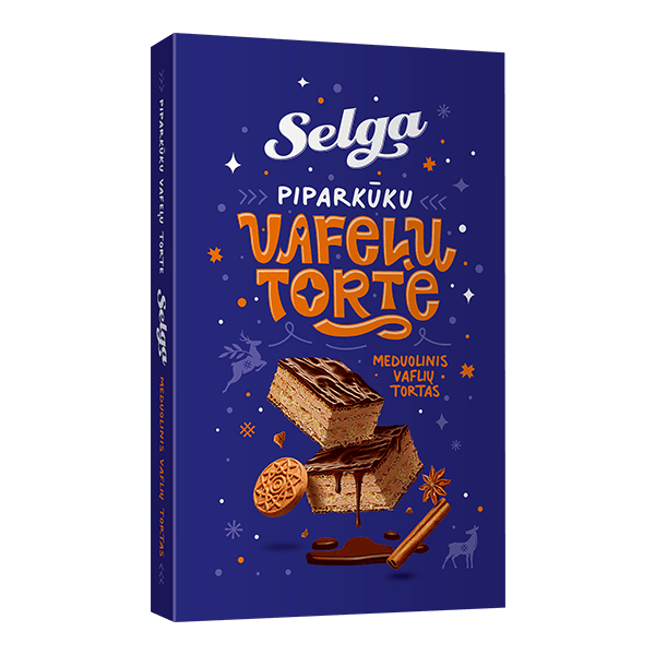 Selga - Piparkukas Christmas Gingerbread Flavour Wafer Cake 300g