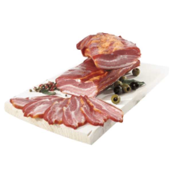 Delikatesas - Alksnio Dumo Cold Smoked Pork Flank kg (~300g)