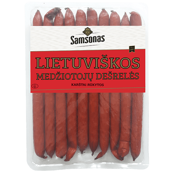 Samsonas - Lietuviskos Medziotoju Hot Smoked Sausages 530g