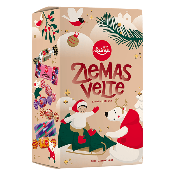 Laima - Christmas Sweets Assortment Ziemas Velte 400g