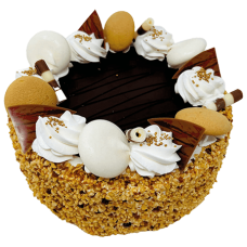 Cake World Bakery - Caramel Nut Cake (~1.35kg) pcs