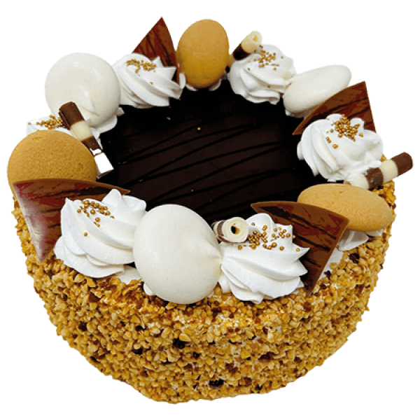 Cake World Bakery - Caramel Nut Cake (~1.35kg) pcs