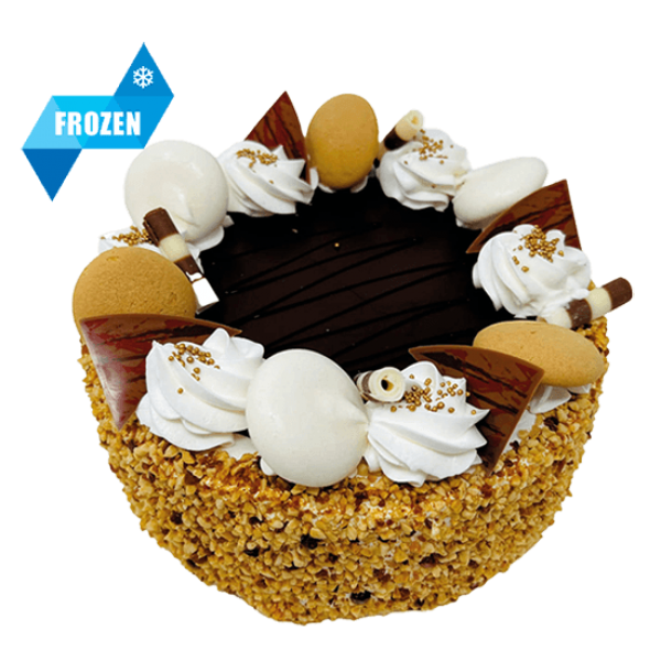 Cake World Bakery - Round Caramel Nut Cake Frozen (~1.35kg) pcs