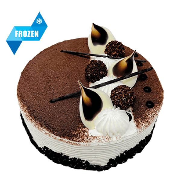 Cake World Bakery - Round Tiramisu Cake Frozen (~1.0kg) pcs