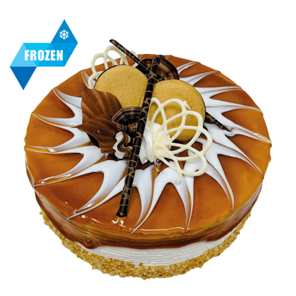 Cake World Bakery - Round Caramel Eclair Cake Frozen (~1.5kg) pcs