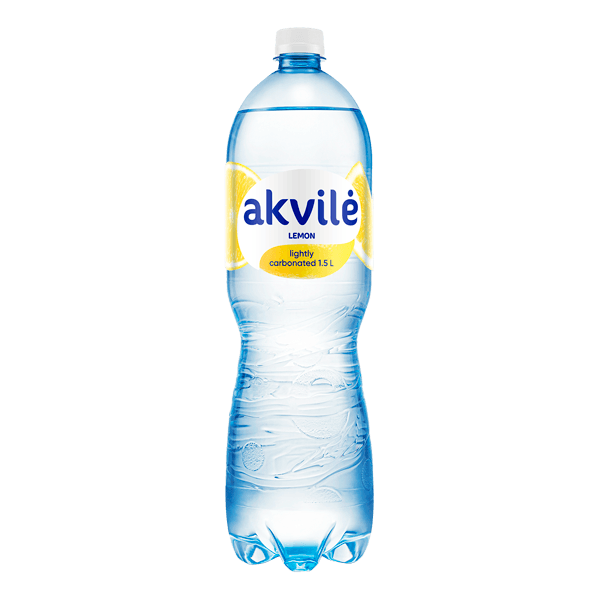 Akvile - Lemon Flavour Lightly Carbonated Water 1.5L