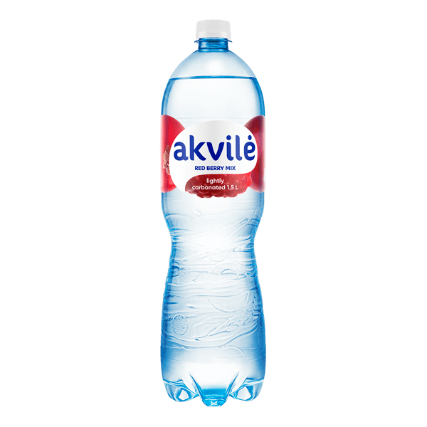 Akvile - Red Berries flavour Lightly Carbonated Water 1.5L