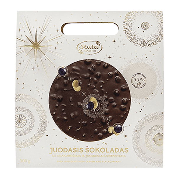 Ruta - Dark Chocolate with Cashew and Blackcurrant 300g