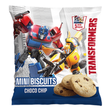 Transformers Choco Chip Mini Biscuits 5x20g Multi-pack