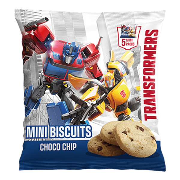 Transformers Choco Chip Mini Biscuits 5x20g Multi-pack