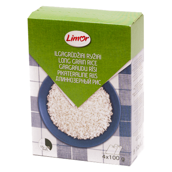 Limor - Rice Long Grain 4x100g