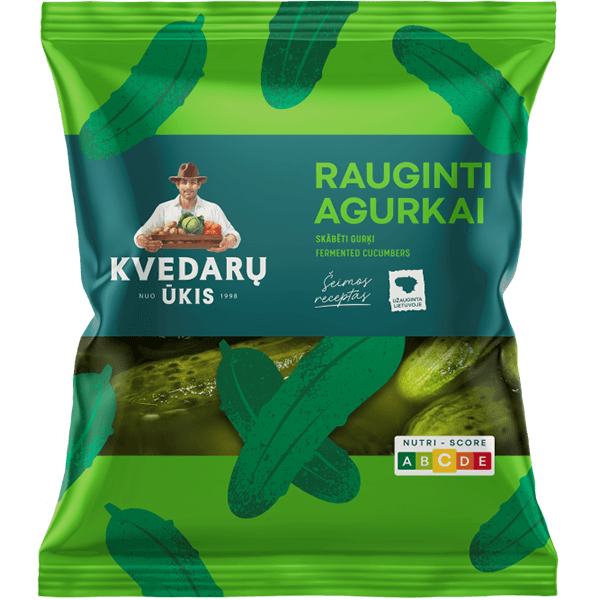 Kvedaru Ukis - Sour Cucumbers in Bag 530g