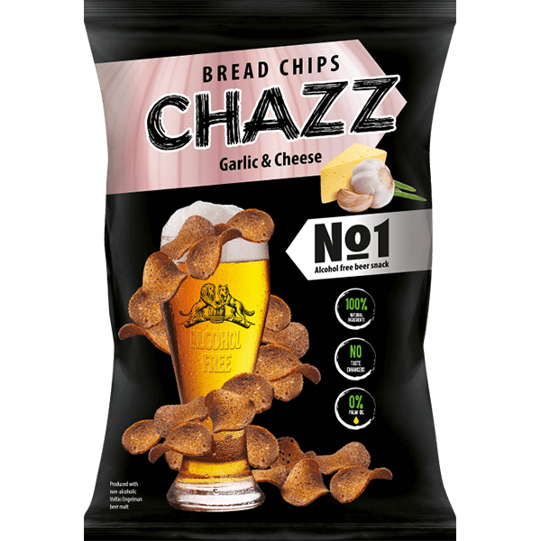 Chazz - Bread Chips with Garlic and Cheese 100g