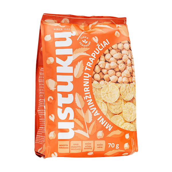 Ustukiu Malunas - Mini Chickpea Crisps 70g