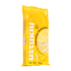 Ustukiu Malunas - Corn Cakes with Banana Flavored Coating 100g