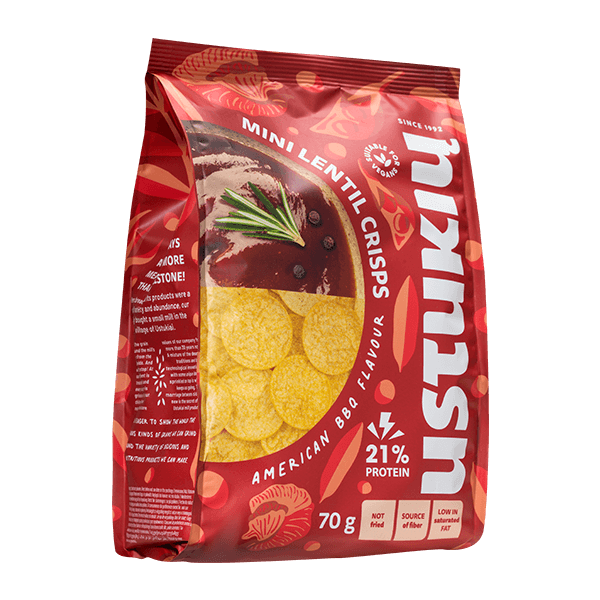 Ustukiu Malunas - Mini Lentils Crisps BBQ Flavor 70g