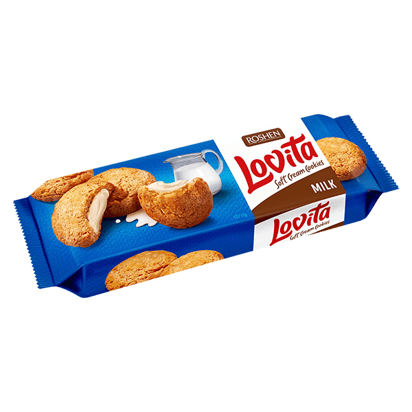 Roshen - Lovita Soft Cream Cookies Milk 127g