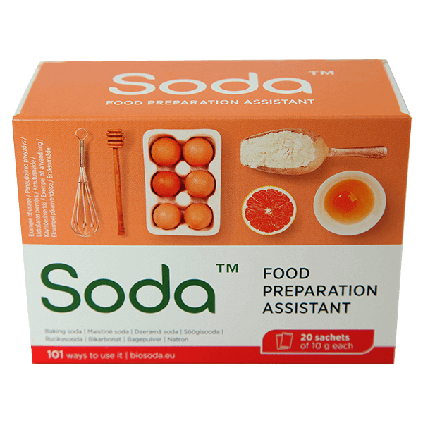 Biosoda - Baking Soda Food Preparation Assistant 20x10g (Sachet)