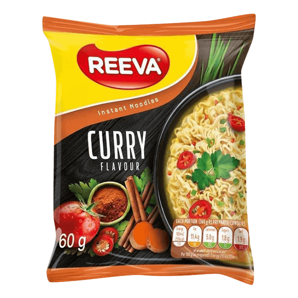 Reeva - Instant Noodles with Curry Flavour in Pack 60g