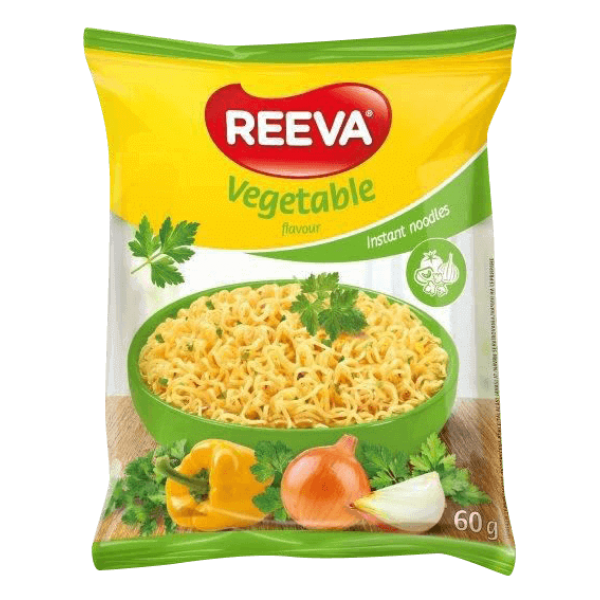 Reeva - Instant Noodles with Vegetable Flavour in Pack 60g