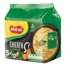 Reeva - Instant Noodles with Chicken Flavour 5x60g Pack