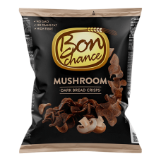 Bon Chance - Dark Bread Crisps with Mushroom 120g