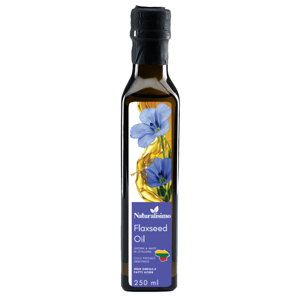 Naturalisimo - Unrefined Cold Pressed Flaxseed Oil 250ml