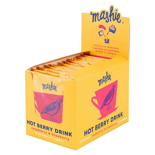 Mashie - Raspberry and Blueberry Puree for Tea 15x40ml