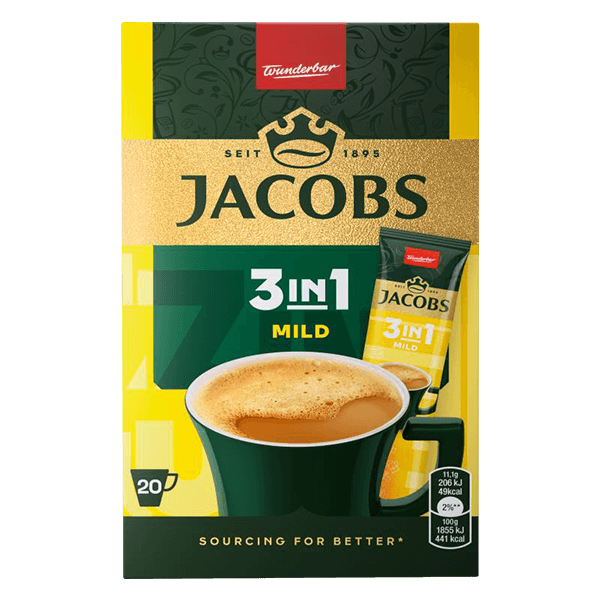 Jacobs - Mild 3in1 Instant Coffee 20x11.1g