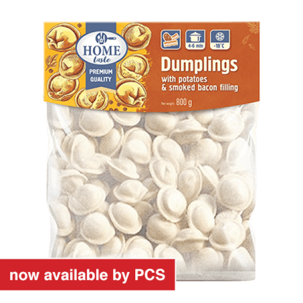 Home Taste - Dumplings with Potatoes and smoked Bacon 800g