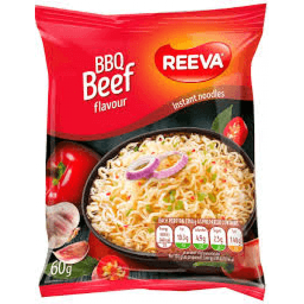 Reeva - Instant Noodles with BBQ Beef Flavour 60g