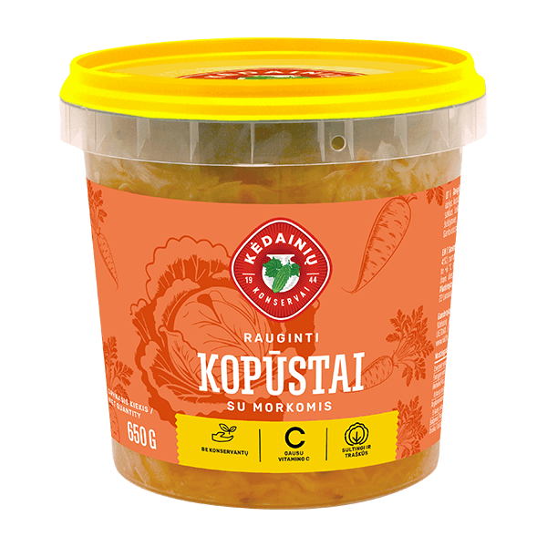 Kedainiu Konservai - Pickled Cabbage with Carrots 650g