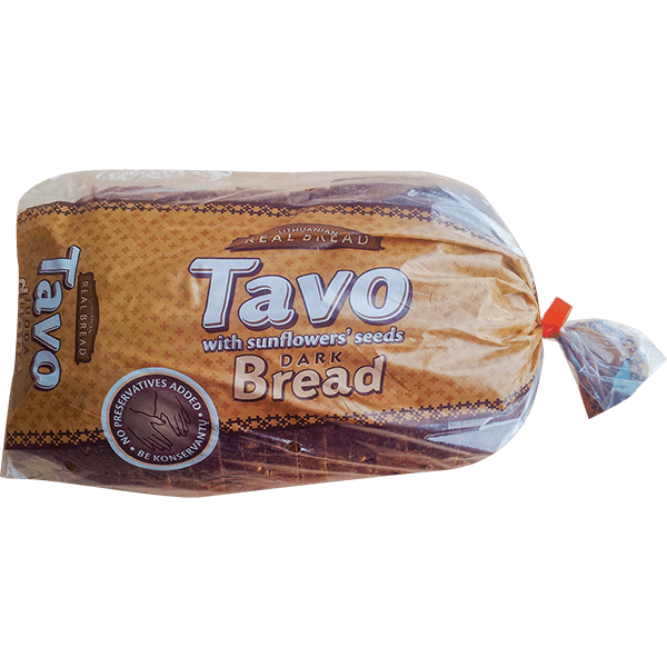 Lasu Duona - Tavo Black Bread with Sunflowers Seeds 700g