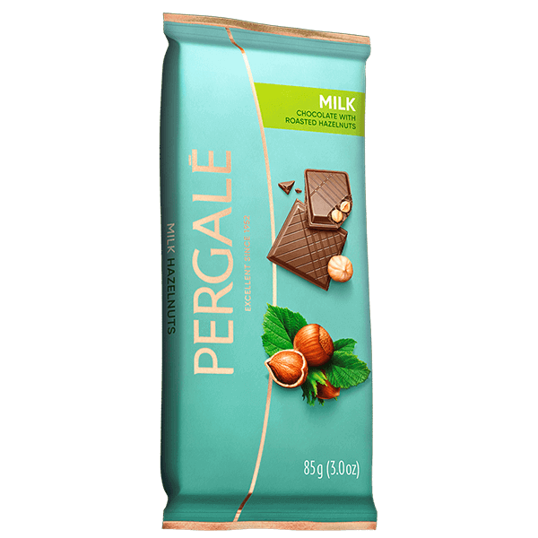 Pergale - Milk Chocolate with Hazelnuts 85g