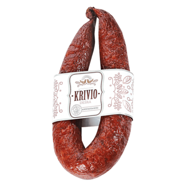 Delikatesas - Krivio Hot Smoked Sausage kg (~400g)