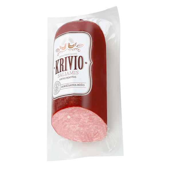 Delikatesas - Krivio Cooked-Smoked Salami kg (~400g)