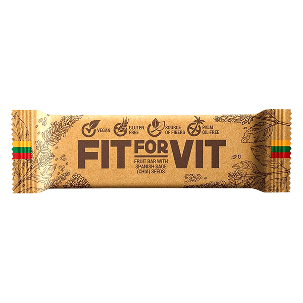 Fit For Vit - Fruit Bar Fit for Vit with Spanish Sage (Chia) Seeds 50g