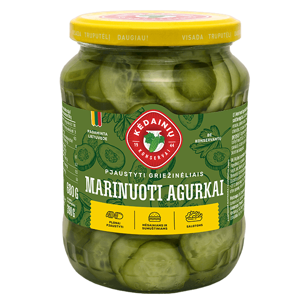 Kedainiu Konservai - Pickled Cucumber in Slices 680g