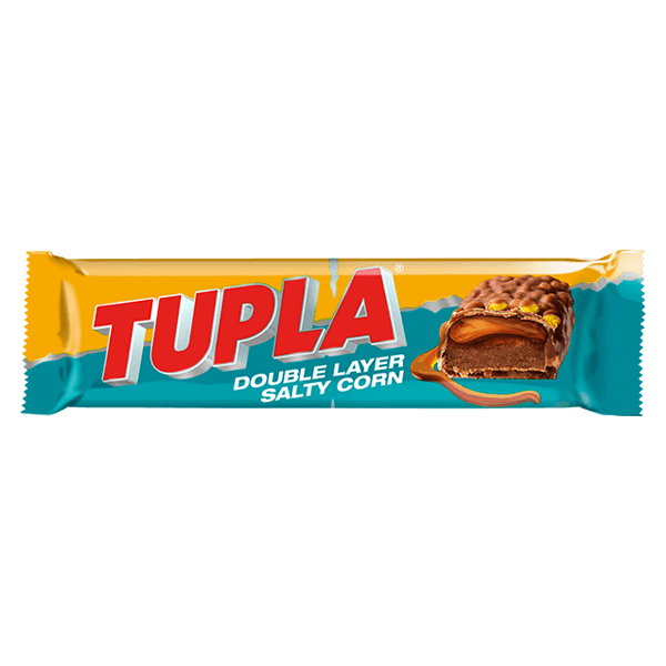Tupla - Milk Chocolate Double Layer Salty Corn 48g
