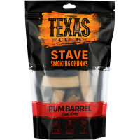 Kamado - Texas Club Rum Barrel Smoking Chunks 500g