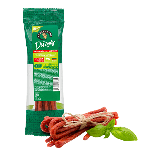 Krekenavos - Hot Smoked Duzges Kabanos 100g